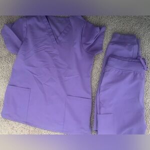Mandala lavender colored scrub set